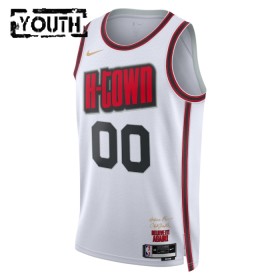 Camiseta Niños NBA Houston Rockets Personalizadas 2024-25 Nike City Edition Blanco Swingman